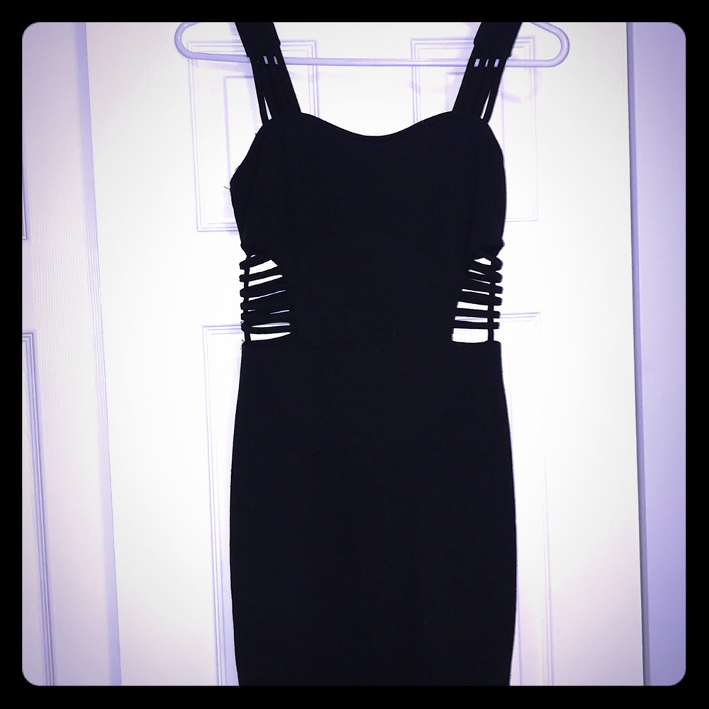 Black maxi dress